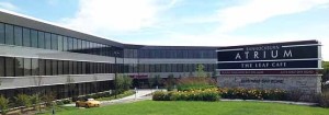 Exterior of the Bannockburn Atrium as seen from Half Day Road.