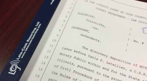 Deposition transcript example from Lake Cook Reporting. Order deposition transcripts and video online using our convenient form.