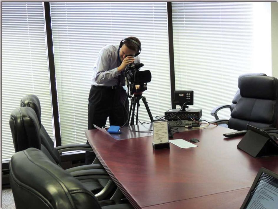 Derek Letellier, Certified Legal Video Specialist, providing video recording for depositions and more.