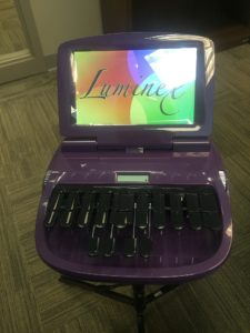 Court reporting stenography machine similar to ones used by court reporters at Lake Cook Reporting in Chicago, IL for board meetings, hearings, and more.