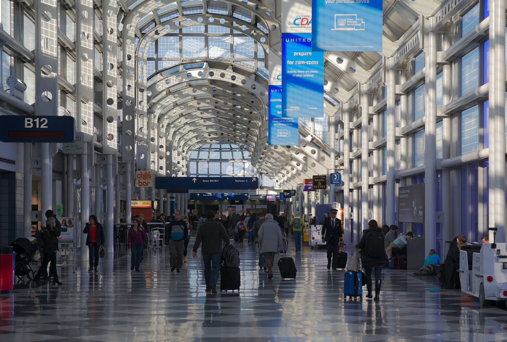 Concourse B At O'Hare Airport. Photo by 